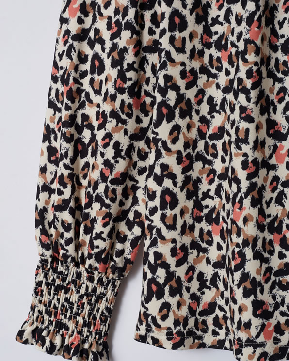 T-shirt maille chaude animalier
