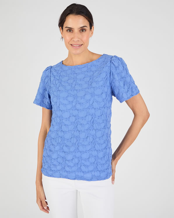 T-shirt maille reliéfée