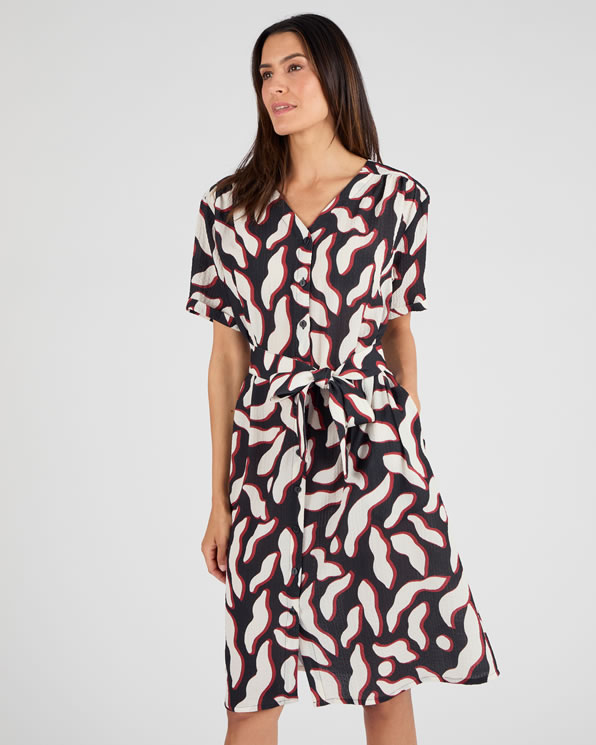 Robe fluide crépon