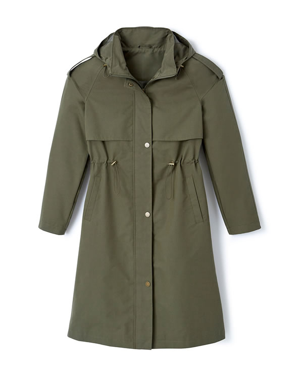 Parka longue esprit trench