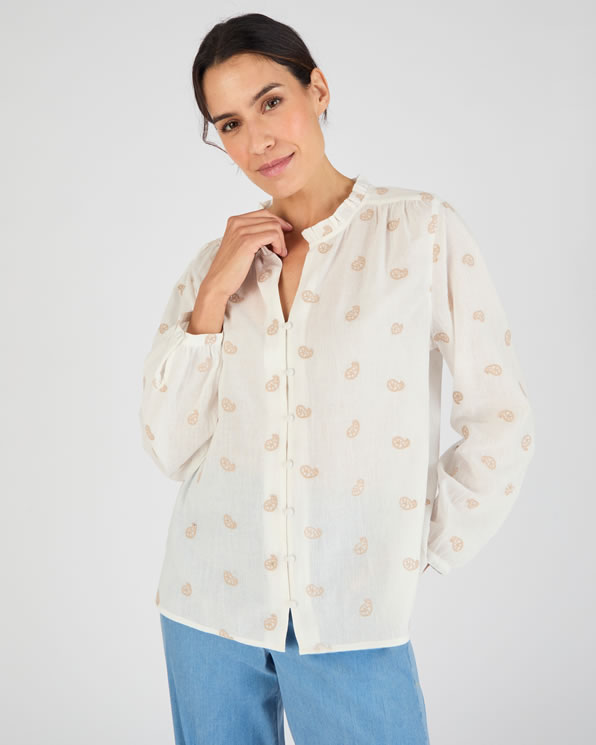 Blouse ample en pur coton biologique