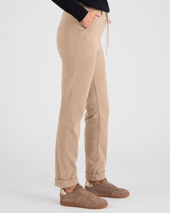 Pantalon velours milleraies enfilable