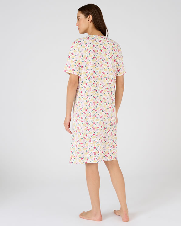 Chemise de nuit maille jersey pur coton peigné