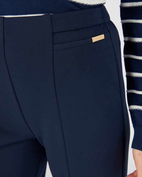 Pantalon large classique en maille