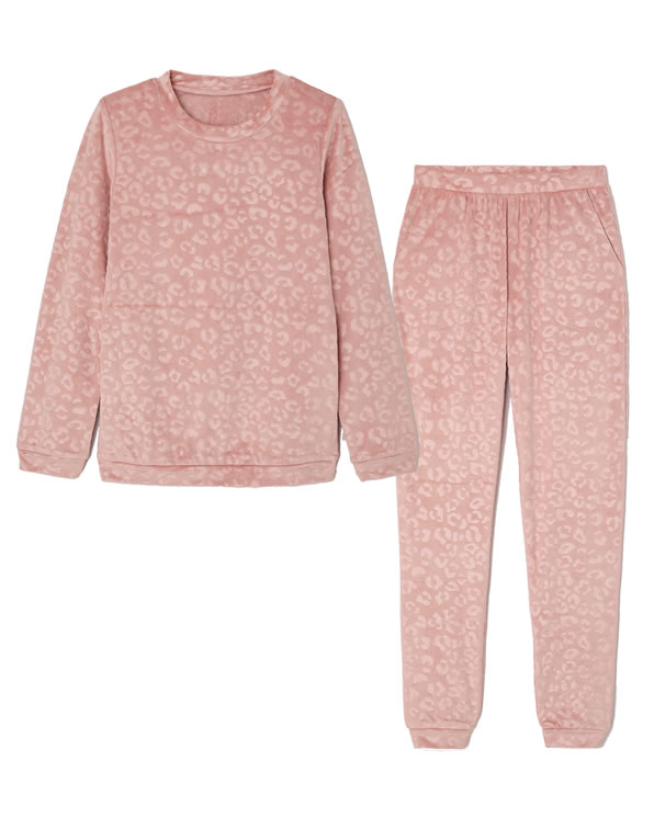 Pyjama Thermolactyl en velours embossé