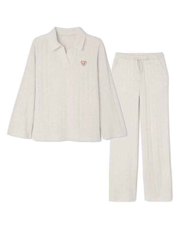 Pyjama Thermolactyl en maille côtelée