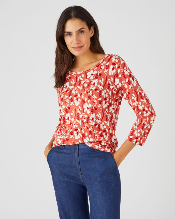 Pull maille fine manches 3/4