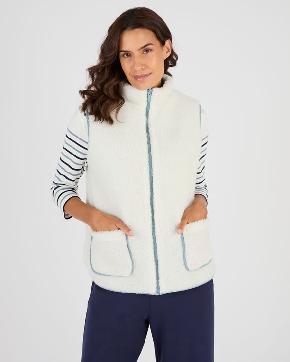 Veste sans manches réversible