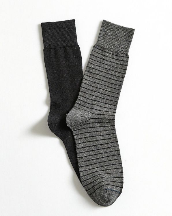 Lot de 2 paires de chaussettes mélange soie et Thermolactyl
