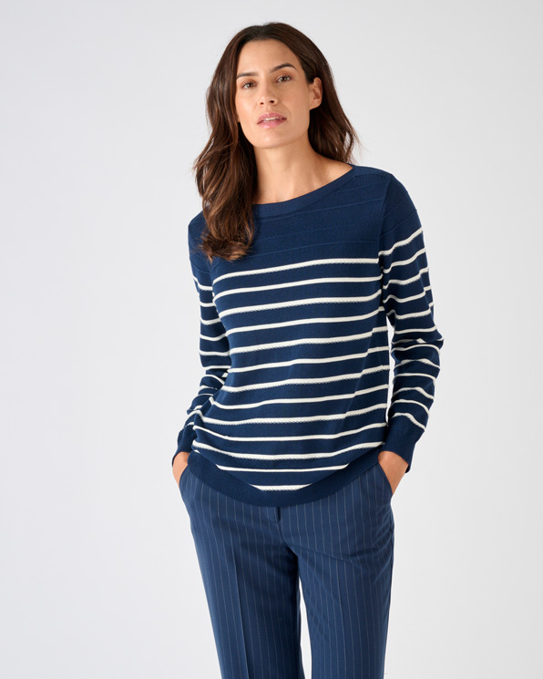 Pull rayures fantaisie