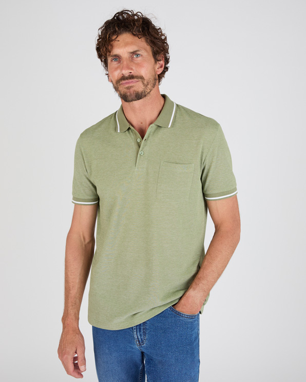 Polo manches courtes en maille piquée