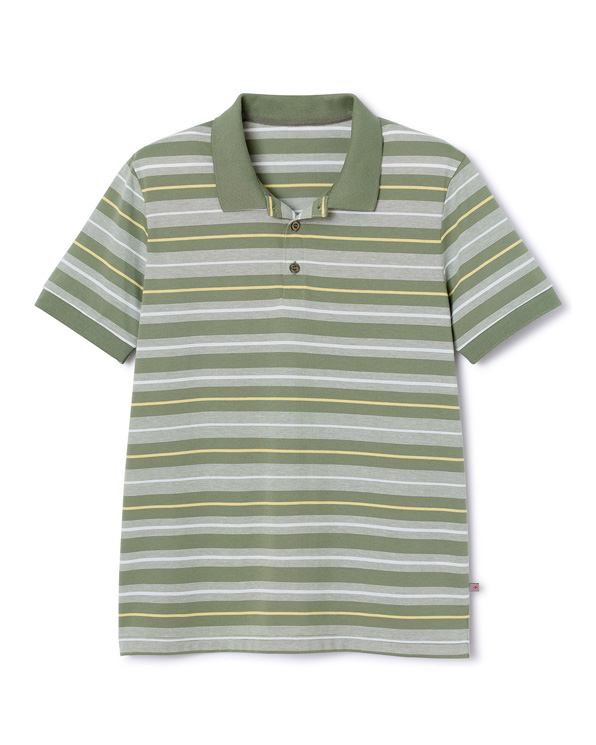 Polo à rayures manches courtes