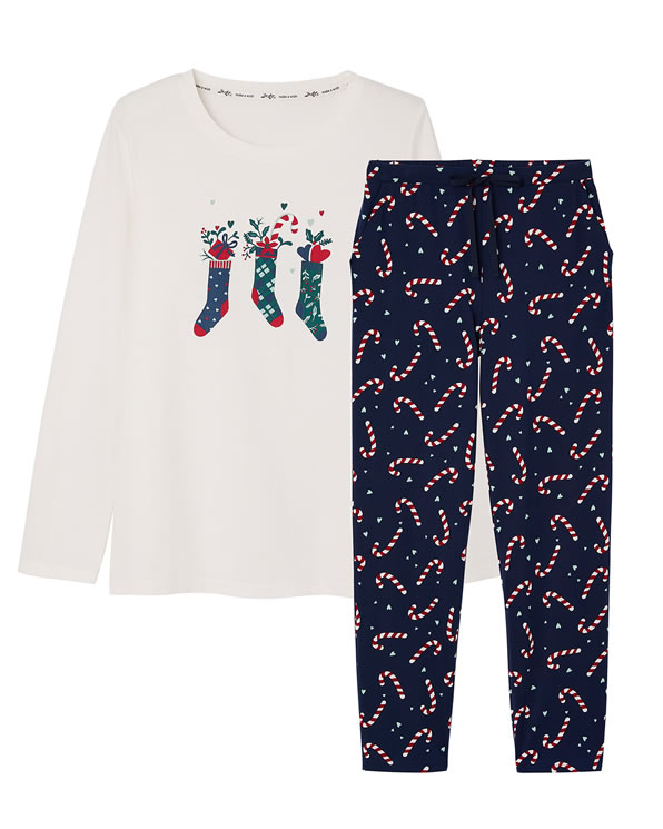 Pyjama de Noël en maille jersey pur coton