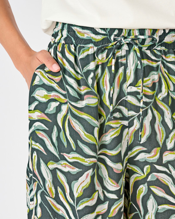 Bermuda crépon imprimé enfilable