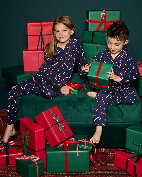 Pyjama de Noël enfant en maille jersey pur coton