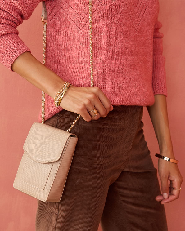 Sac pochette bandoulière chaînette