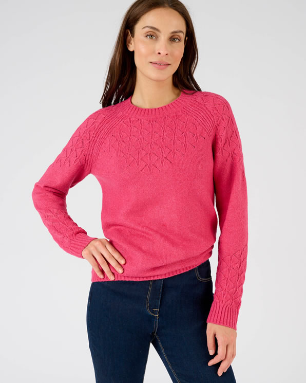 Pull maille fantaisie