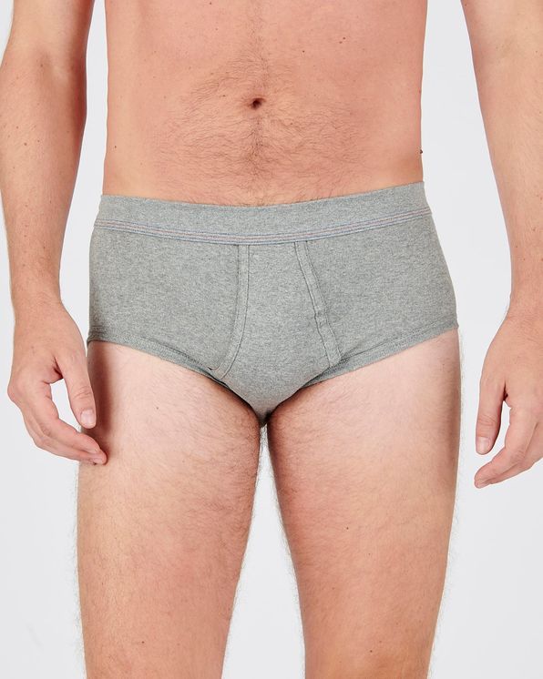 Lot de 3 slips ouverts devant pur coton peigné