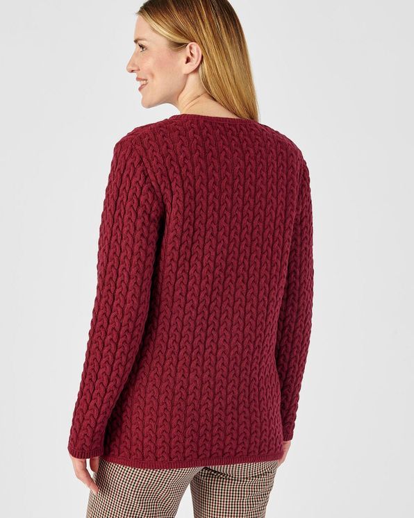 Cardigan torsadé 80% laine d'agneau