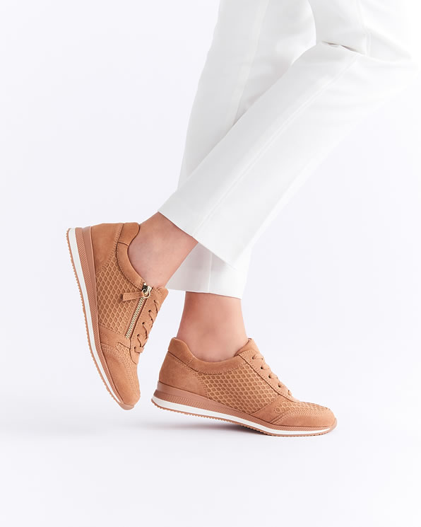 Baskets détail cuir embossé Amortyl