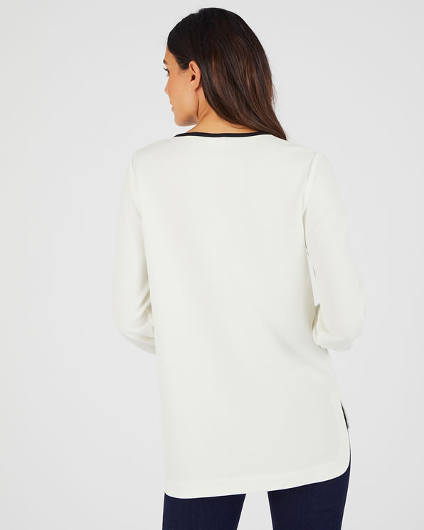 Tunique maille crêpe stretch