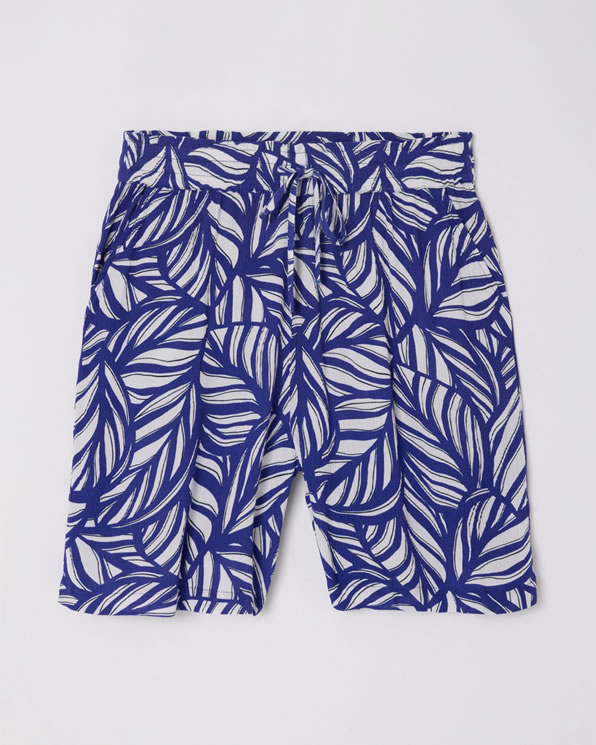 Bermuda en tissu créponné pure viscose