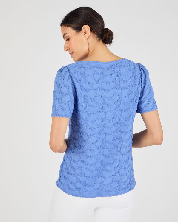 T-shirt maille reliéfée