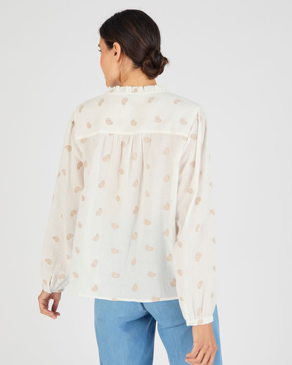 Blouse ample en pur coton biologique