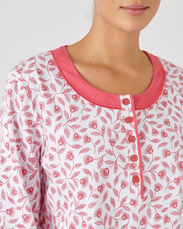 Pyjama maille jersey pur coton peigné
