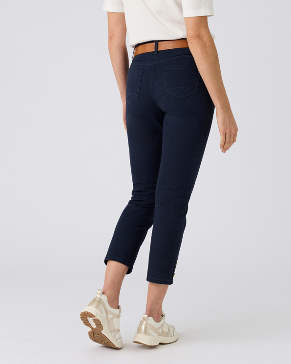 Pantalon 7/8ème fantaisie boutonnée