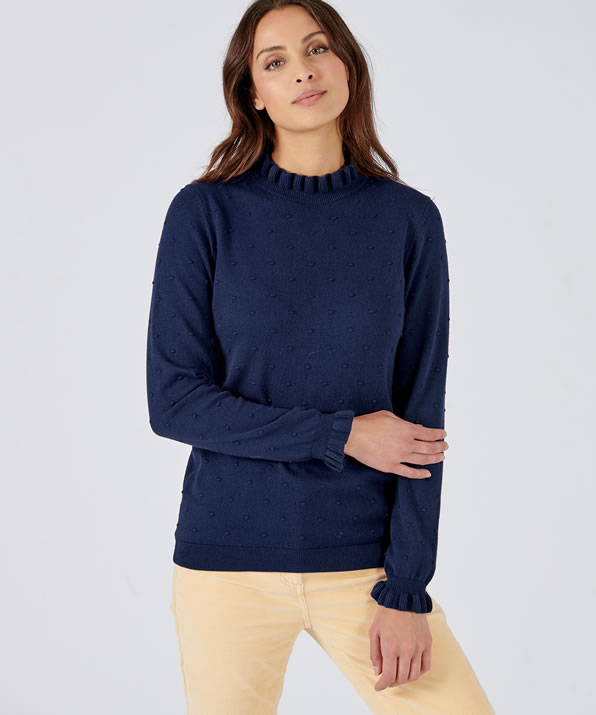 Pull col volanté hotsell
