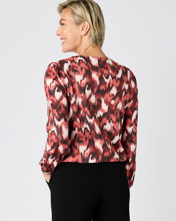 T-shirt imprimé maille chaude