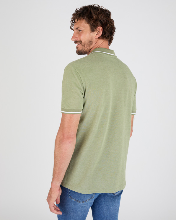 Polo manches courtes en maille piquée
