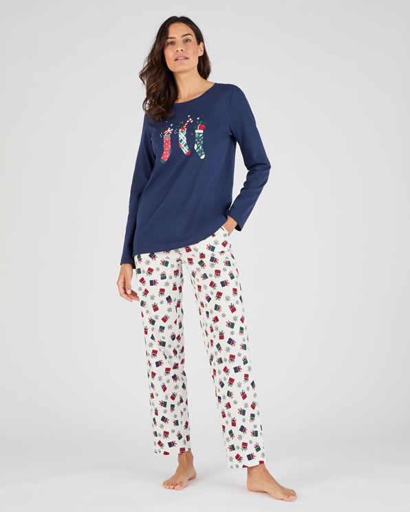 Pyjama de Noël en maille jersey pur coton