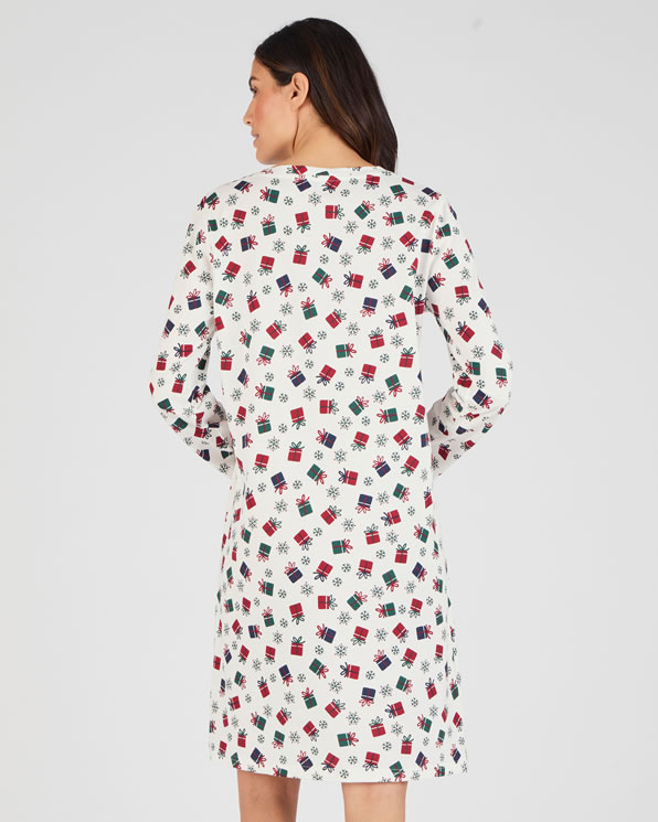 Chemise de nuit de Noël en maille jersey pur coton