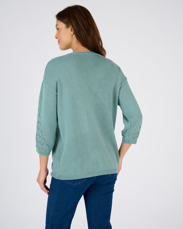 Pull maille ajourée