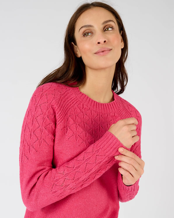 Pull maille fantaisie