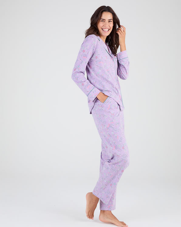 Pyjama boutonné maille jersey