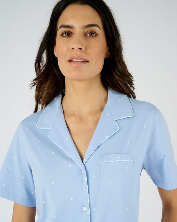 Pyjama 7/8ème boutonné