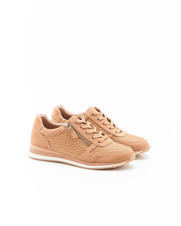 Baskets détail cuir embossé Amortyl