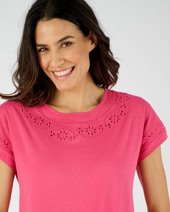 Pyjashort broderie anglaise