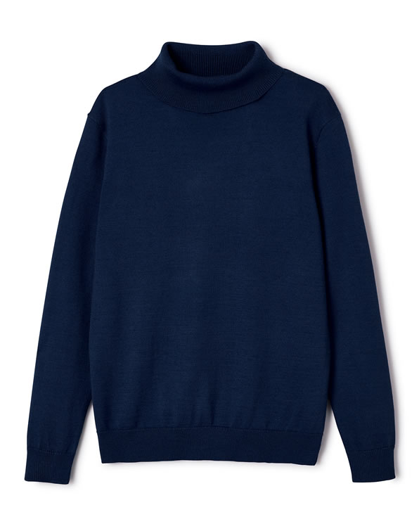 Pull classique col roulé