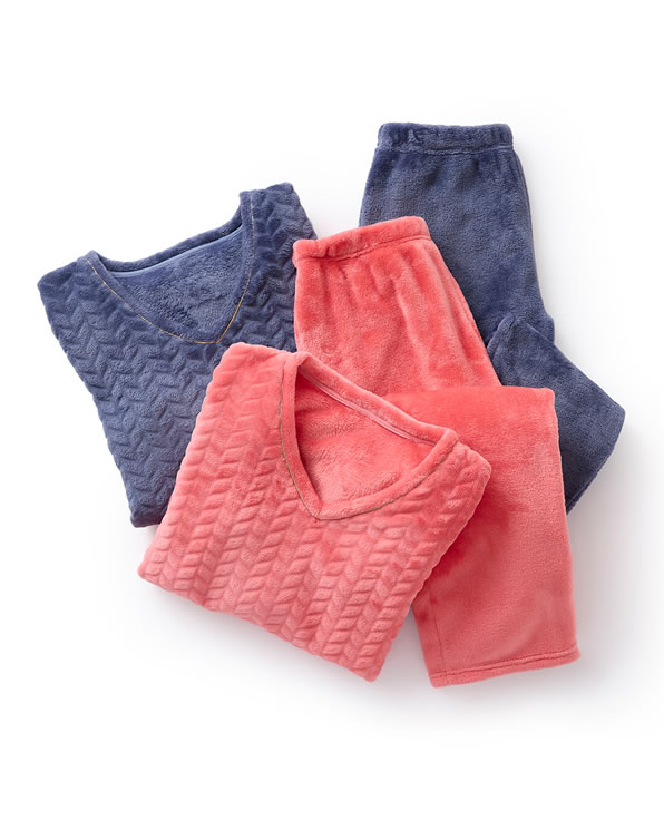 Pyjama Thermolactyl maille reliéfée