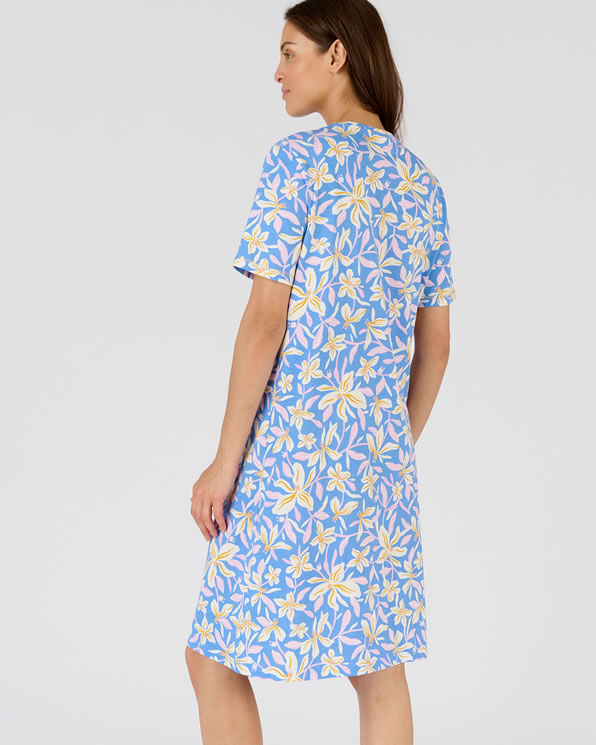 Chemise de nuit maille jersey pur coton peigné
