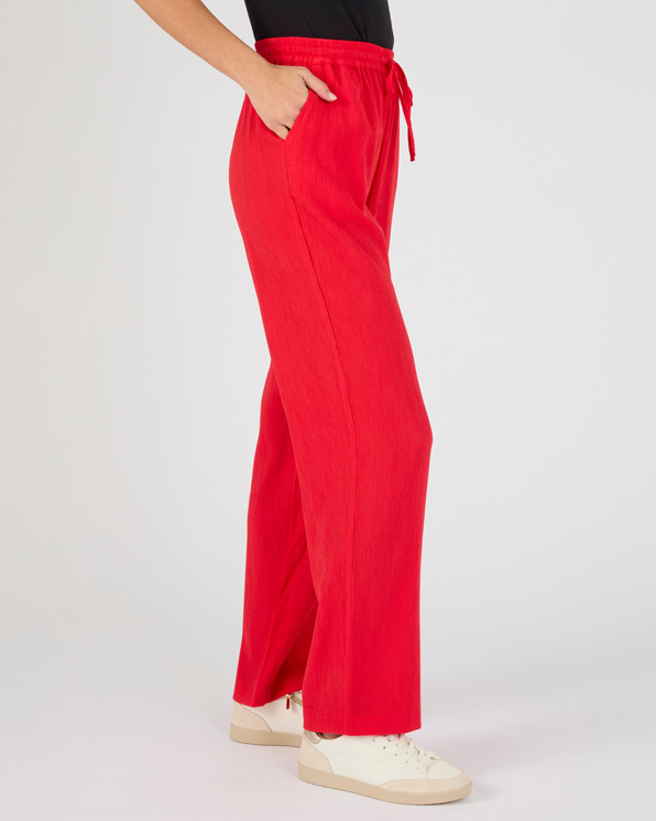 Pantalon crépon enfilable