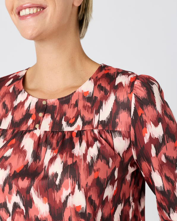 T-shirt imprimé maille chaude