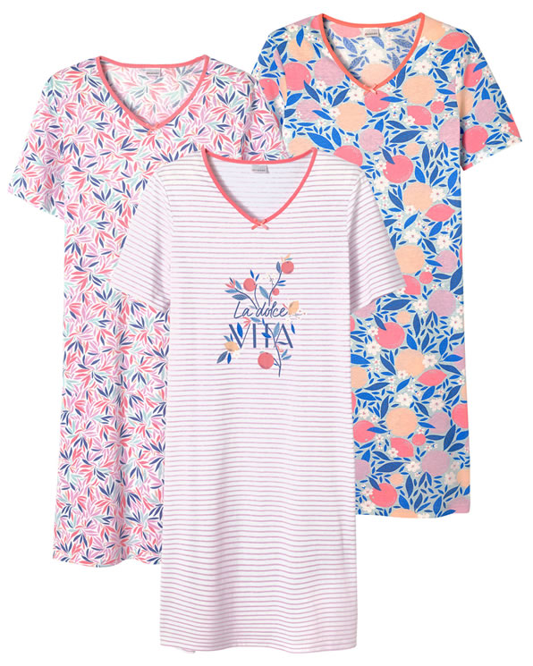 Lot de 3 chemises de nuit