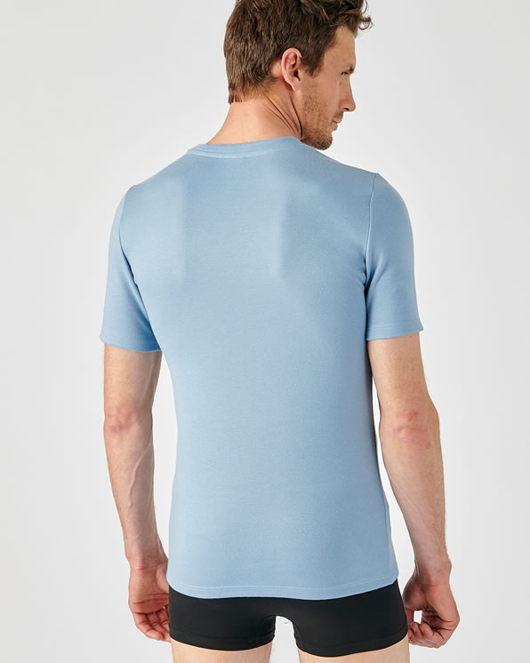 T-shirt double face col V Thermolactyl