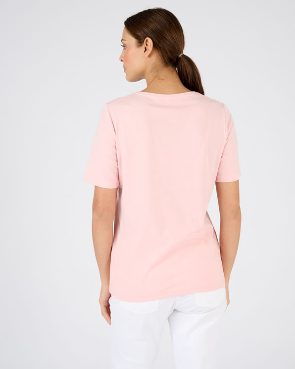 T-shirt motif ton sur ton pailleté
