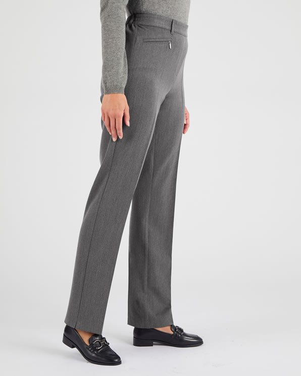 Pantalon droit classique enfilable